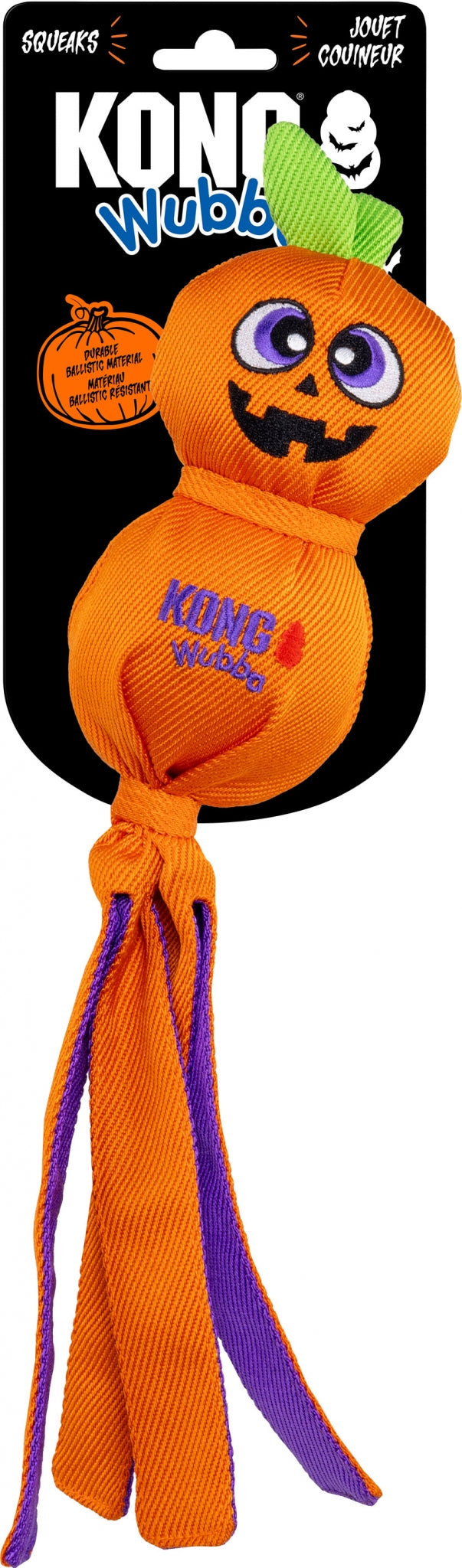 Kong Halloween Wubba Ballistic Jack-O-Lantern