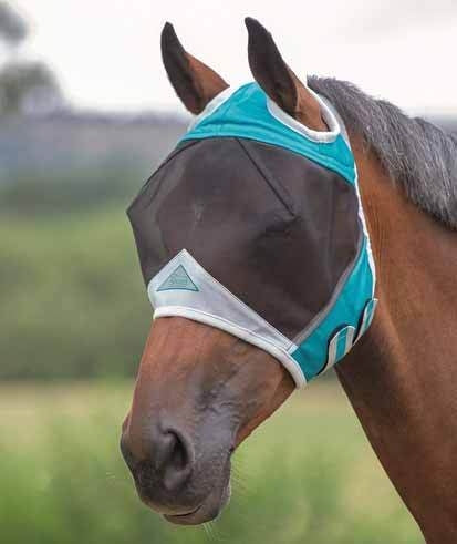 Shires FlyGuard Pro Fine Mesh Fly Mask with Ear Holes