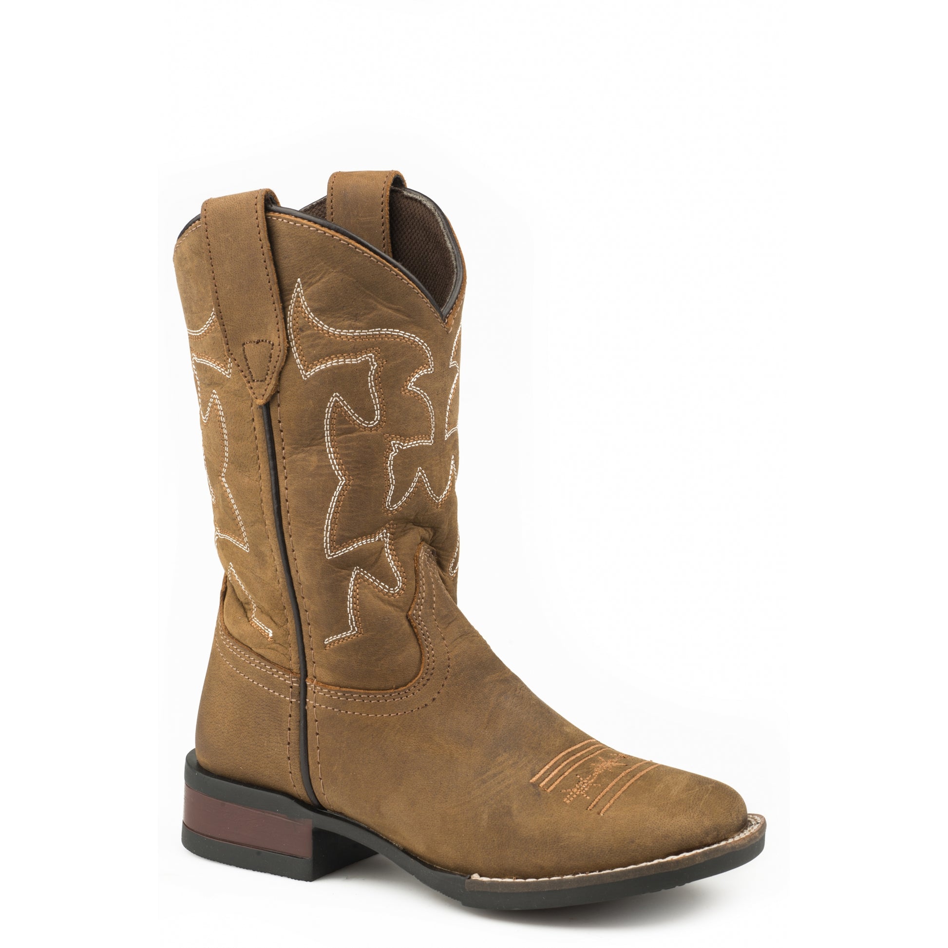 Roper Kids Crazy Horse Square Toe Boots