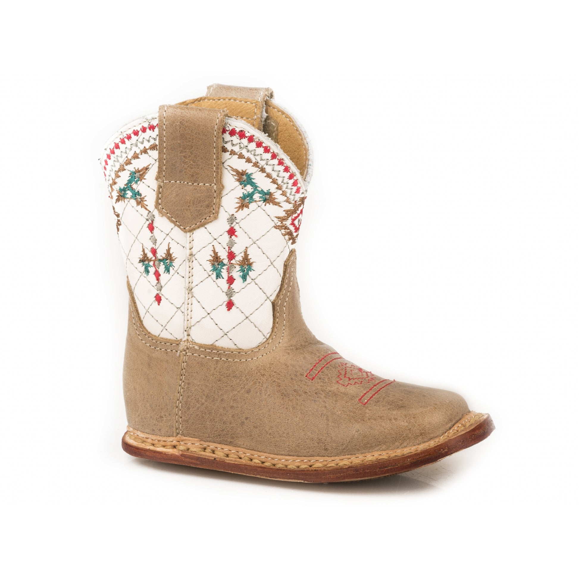 Roper Infant Cowbabies Embroidered Aztec Leather Boots