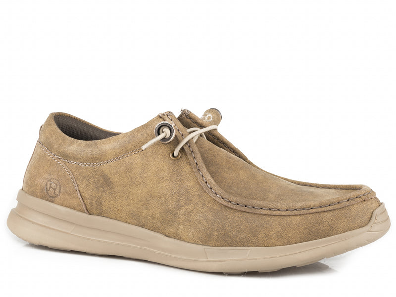 Roper Mens Tan Vintage Leather Chukka Shoes