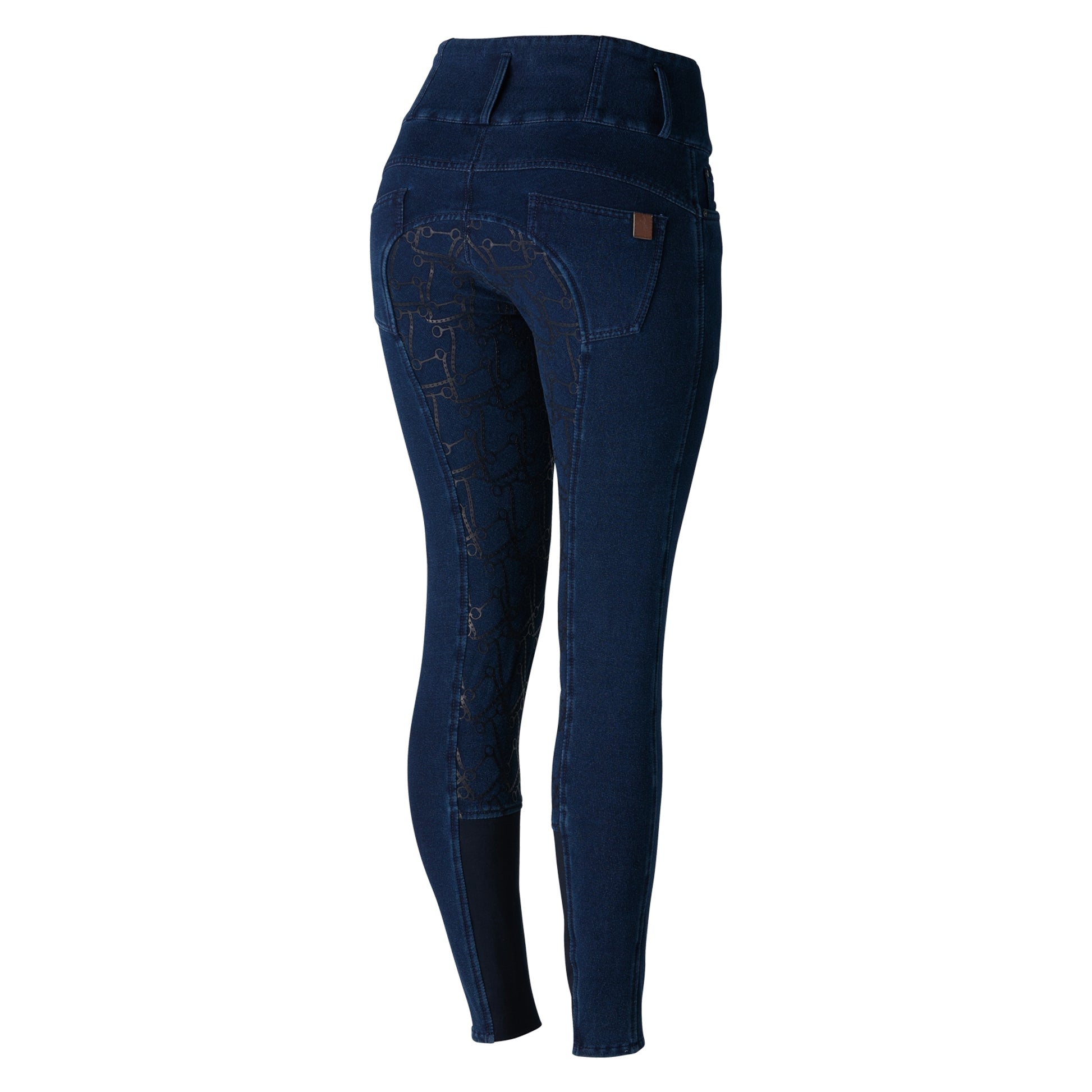 Horze Ladies Kacy Denim Winter Full Seat Breeches