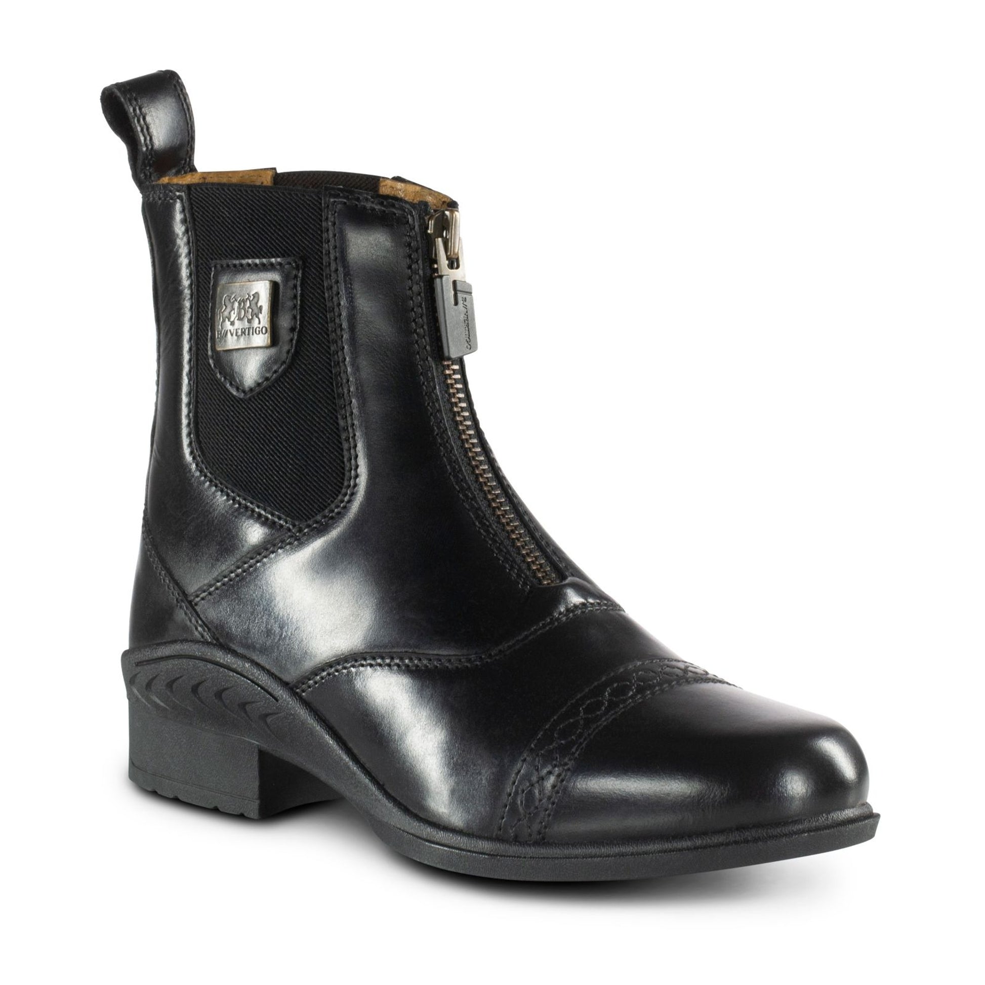 B Vertigo Ladies Saturn Front-Zip Leather Paddock