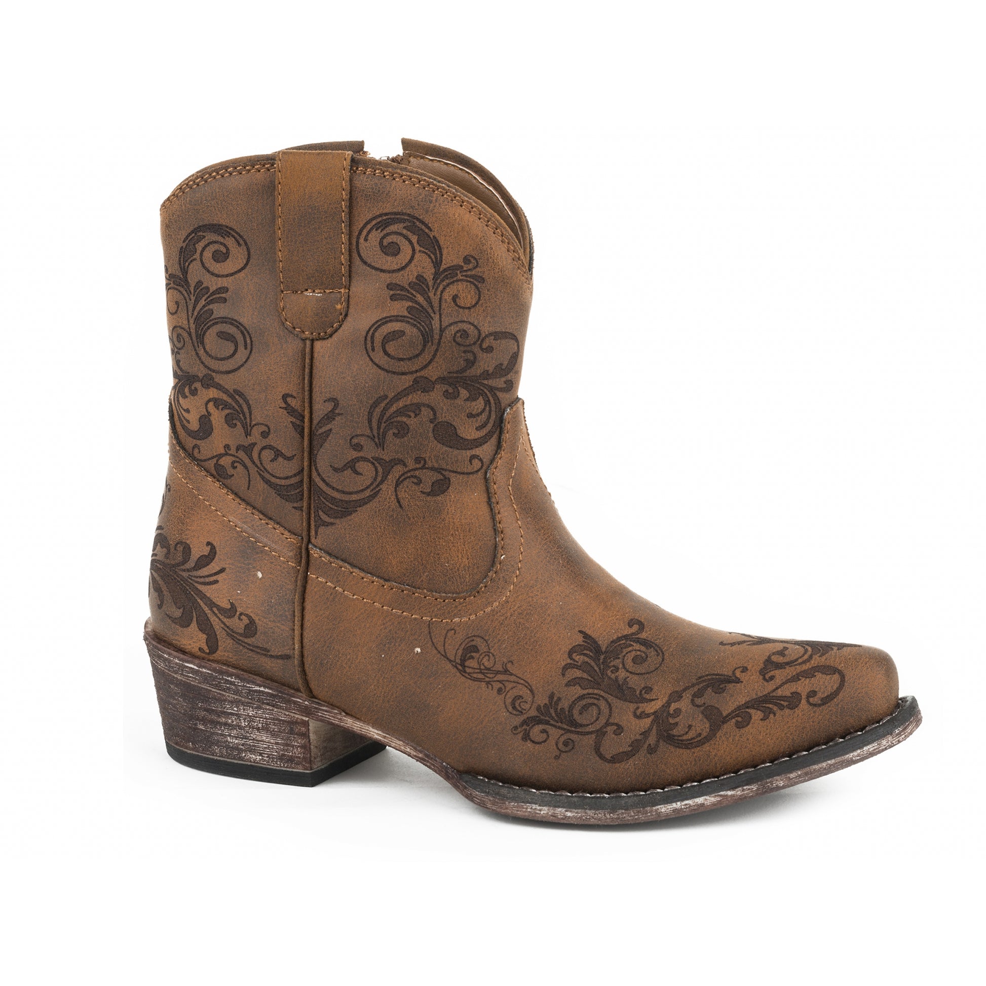Roper Ladies Laser Design Shorty Boot