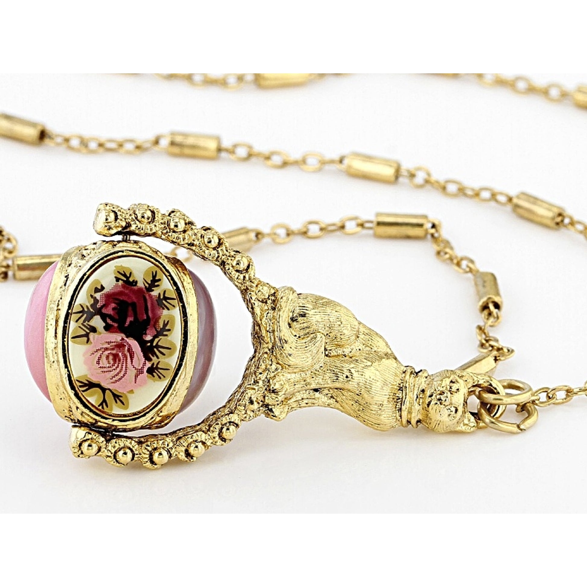 1928 Jewelry Cat Spinner Necklace