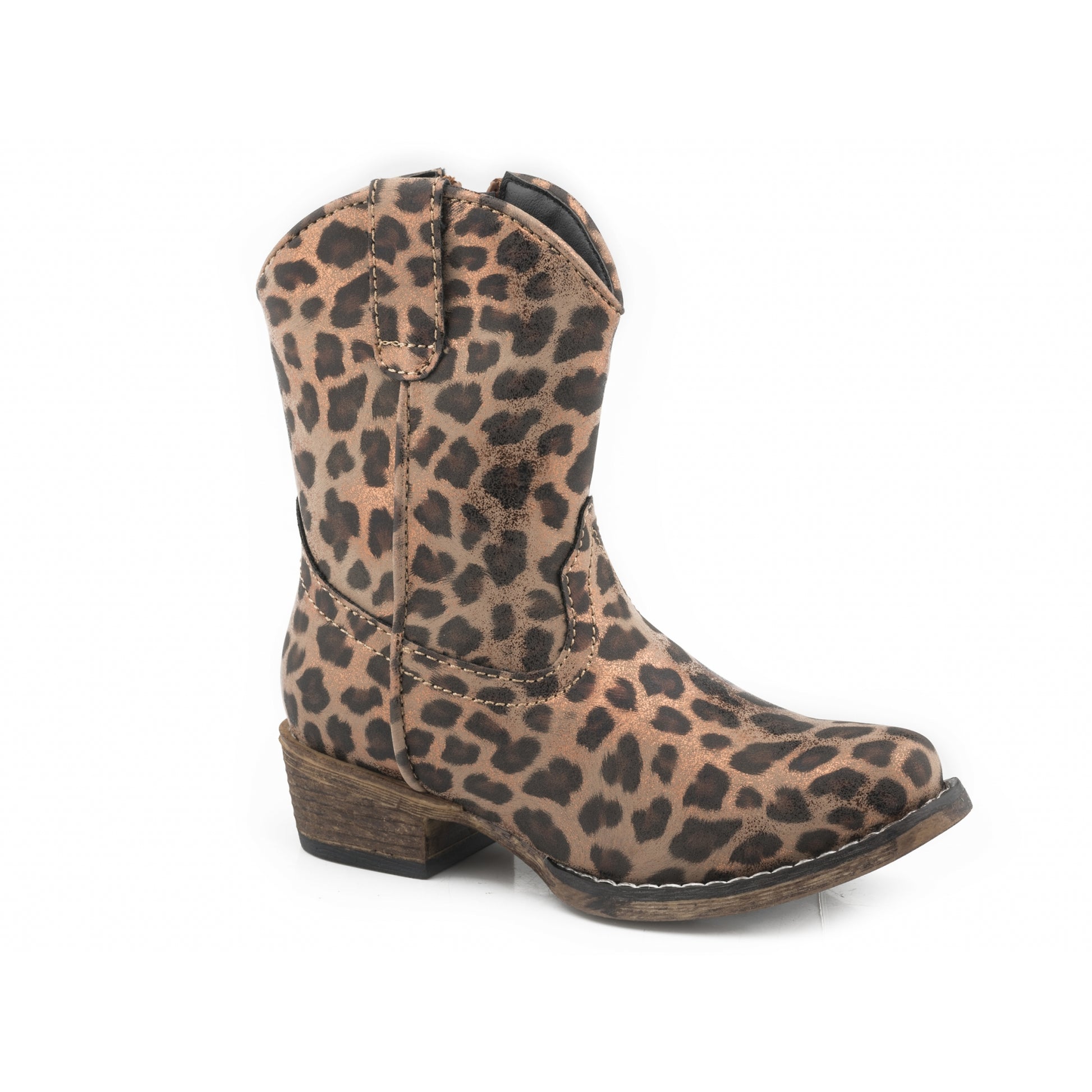 Roper Toddler Snip Toe All Over Leopard Print Boots