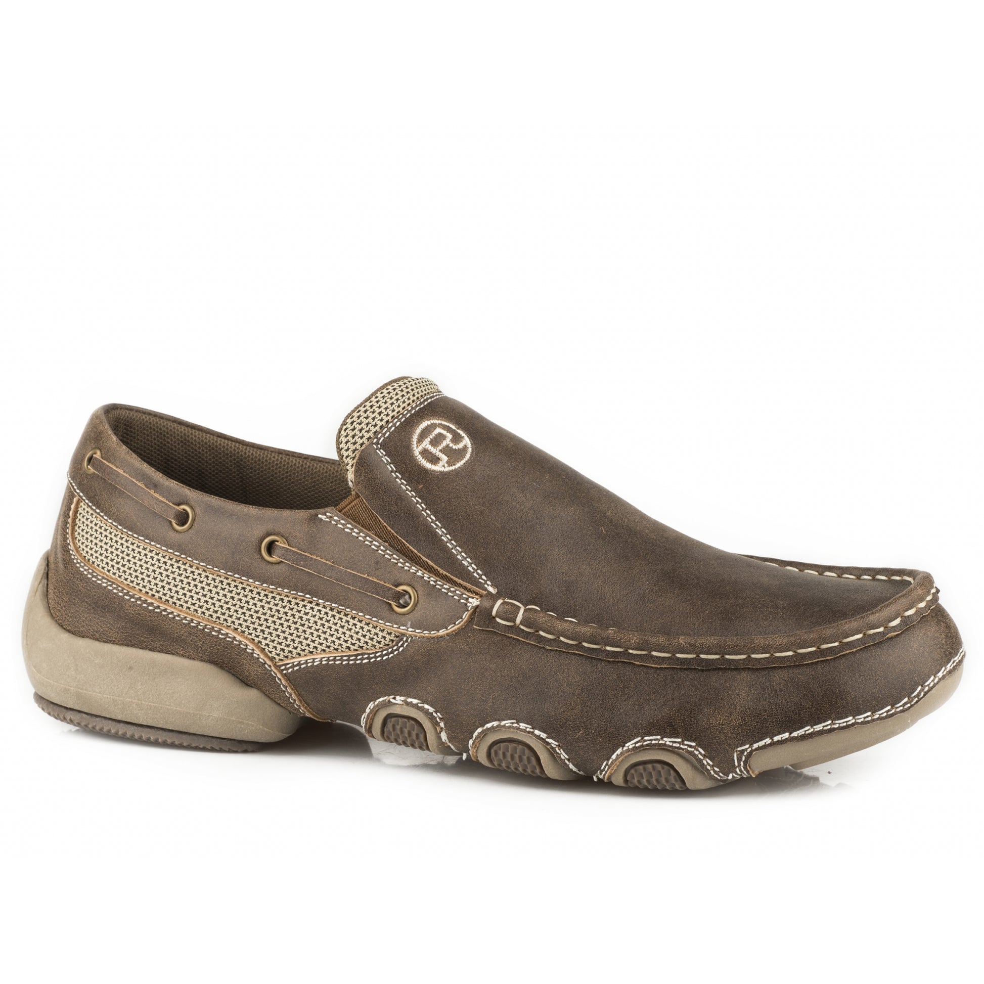 Roper Mens Twin Gore Slip-On Boat Shoes