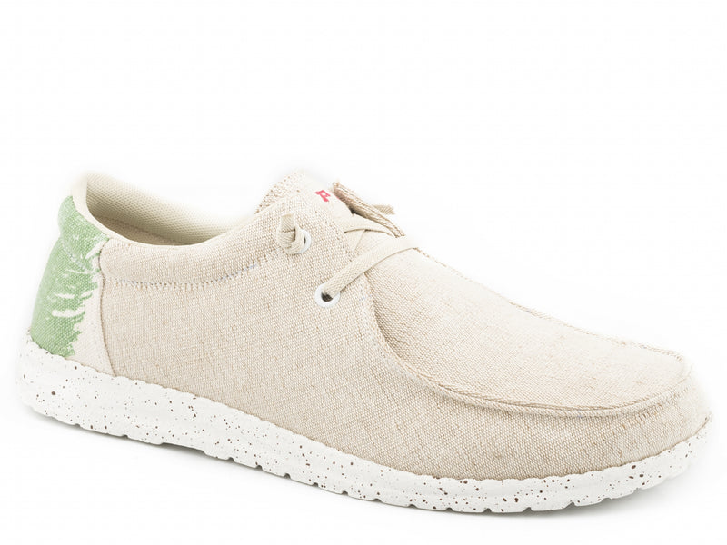 Roper Mens Canvas Mexican Flag Two-Eye Chukka Shoes