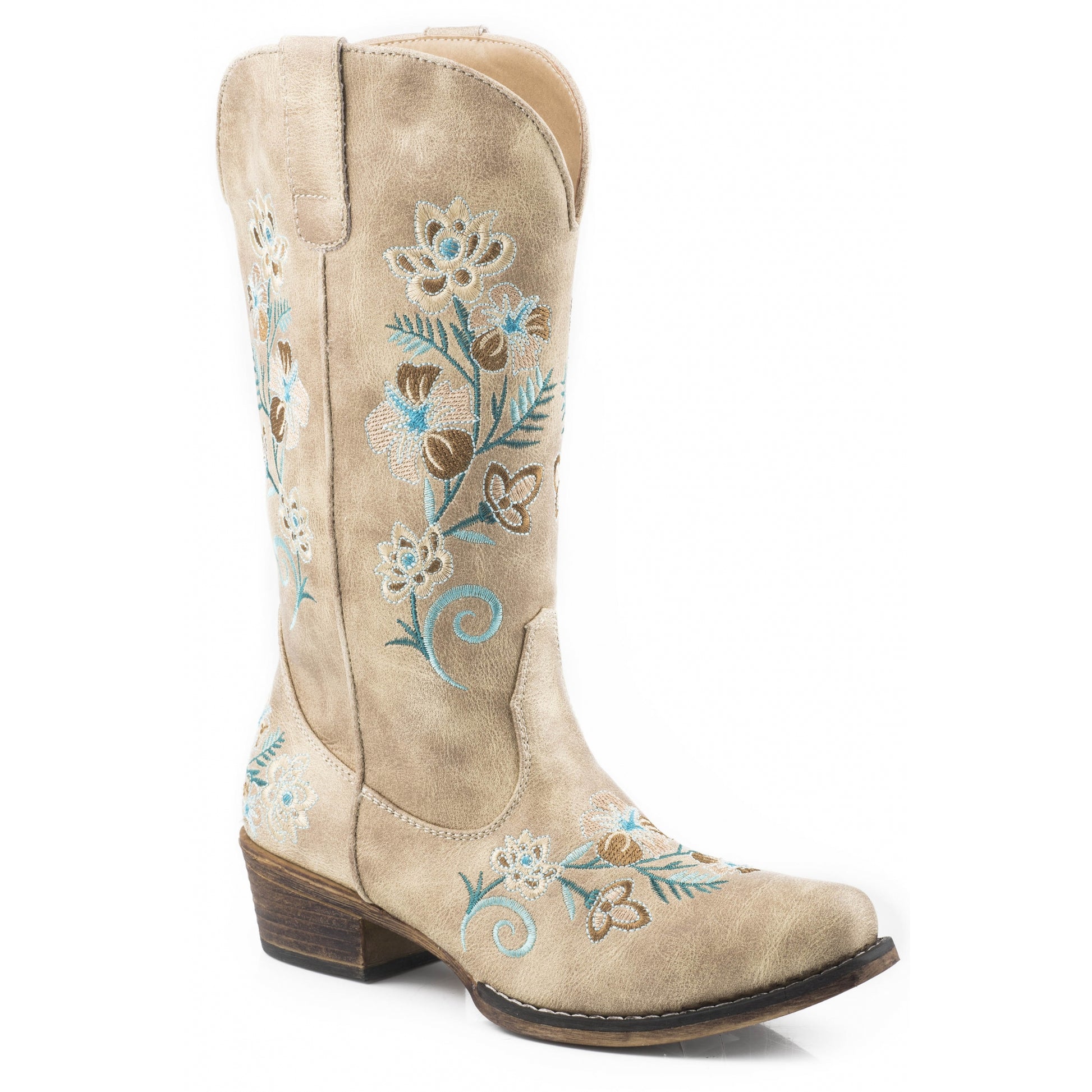 Roper Ladies Riley Floral 13" Shaft Boots