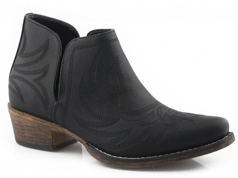 Roper Ladies Snip Toe Faux Leather Boots