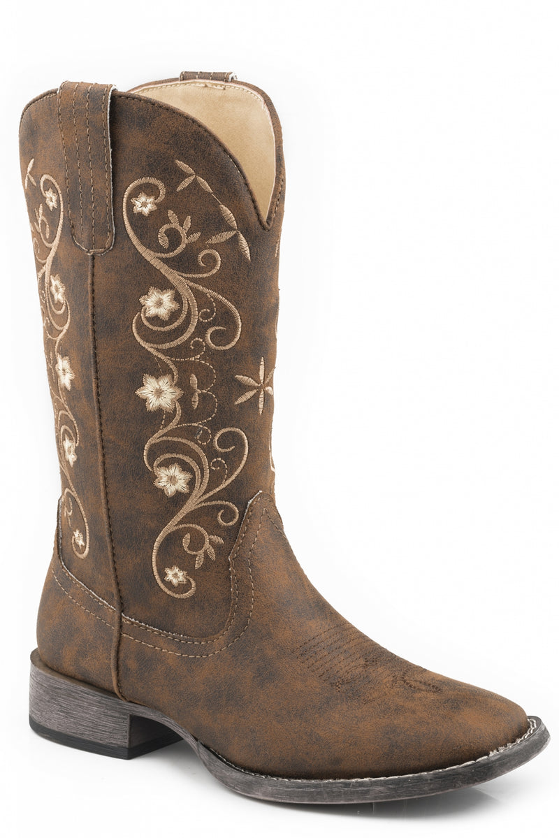 Roper Ladies Bailey Floral Square Toe Boots