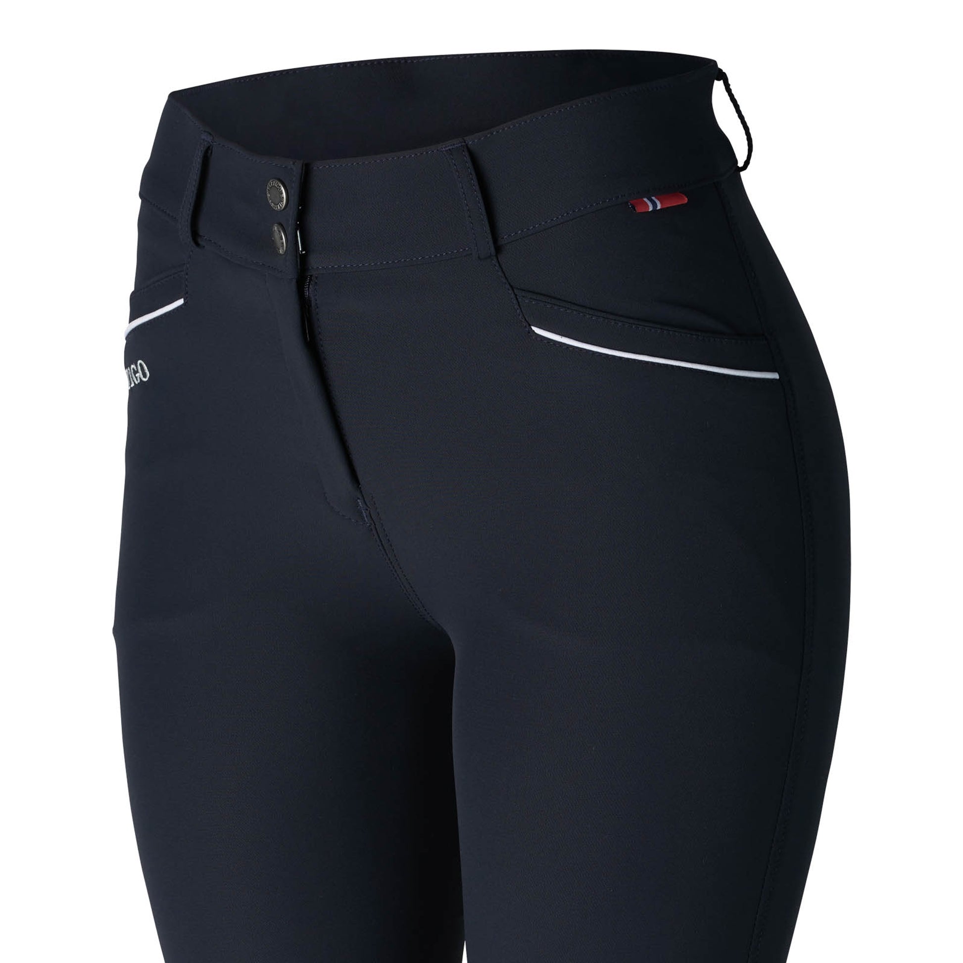B Vertigo Ladies Patricia High Waist Silicone Knee Patch Breeches