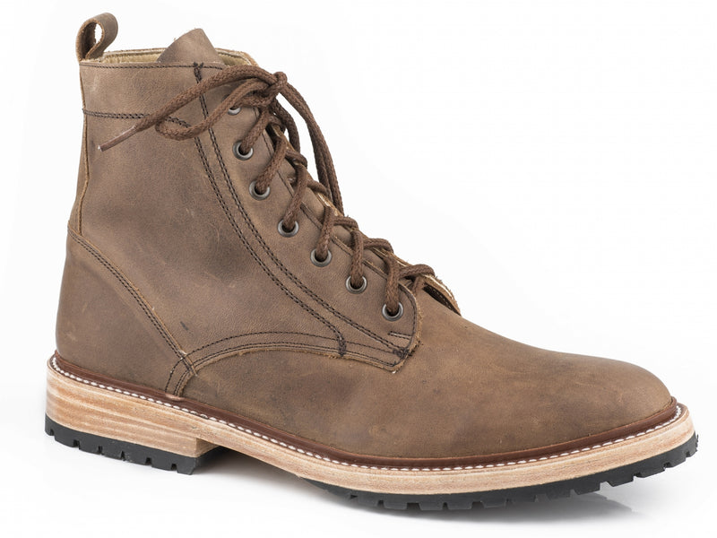 Stetson Mens All Over Leather Chukka Boots