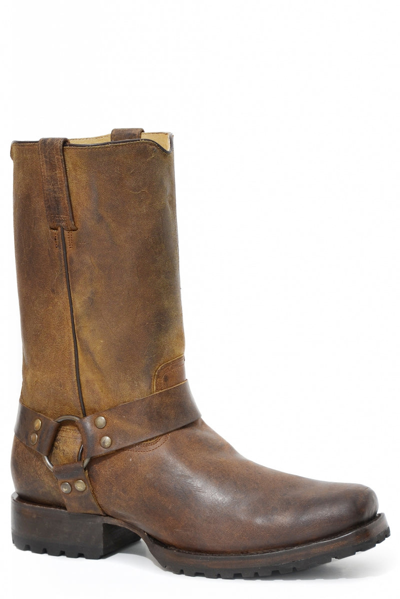 Stetson Mens Heritage Harness Lug Sole Boots