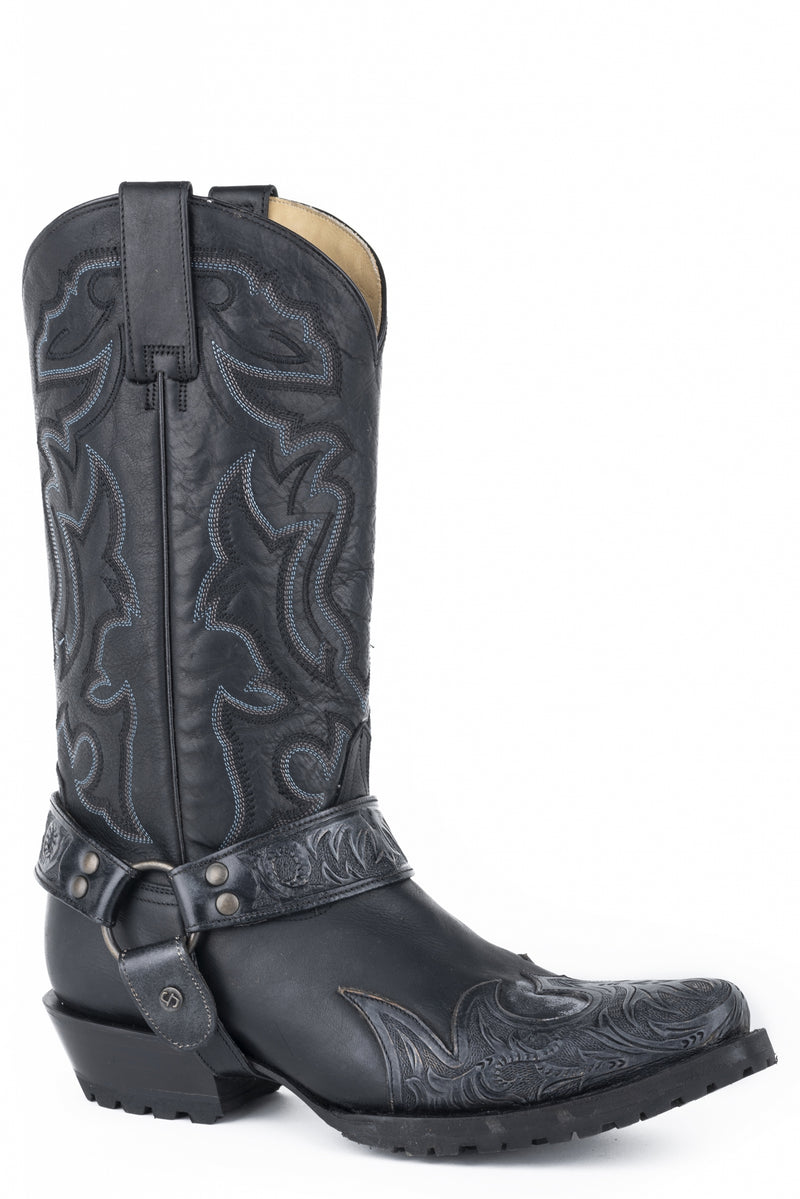 Stetson Mens Outlaw Sciver Biker Lug Sole Boots