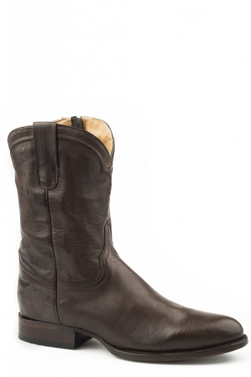 Stetson Mens Rancher Zip Wide R Toe Boots