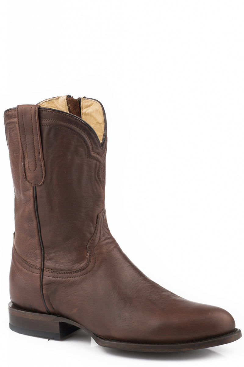Stetson Mens Rancher Zip Wide R Toe Boots