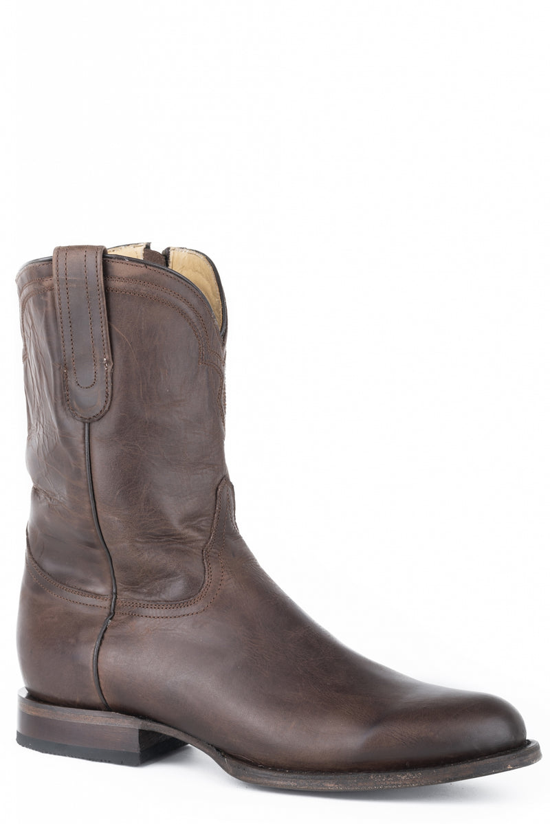 Stetson Mens Rancher Zip Wide R Toe Boots