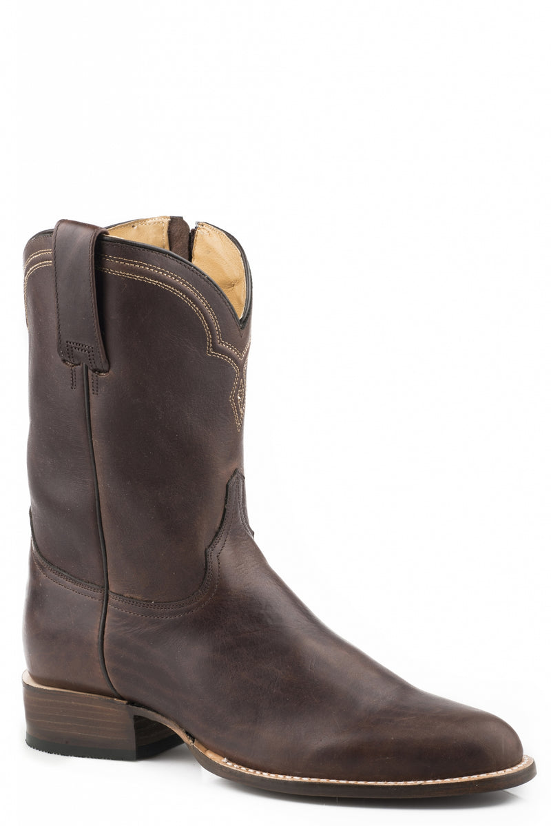 Stetson Mens Rancher Zip Wide R Toe Boots
