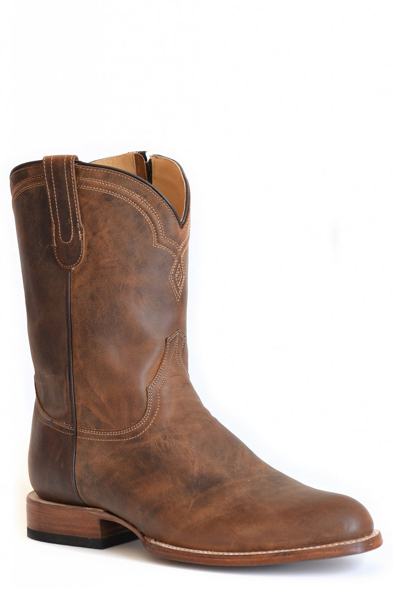 Stetson Mens Rancher Zip Wide R Toe Boots