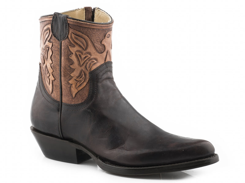 Stetson Ladies Tucson Snip Toe Leather Sole Boots