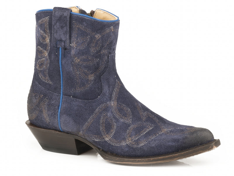 Stetson Ladies Collins Snip Toe Stacked Heel Boots