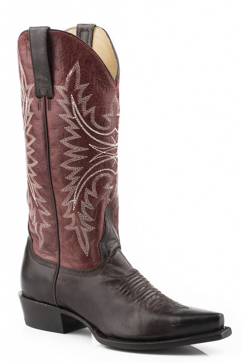 Stetson Ladies Freya Snip Toe 13" Shaft Leather Sole Boots