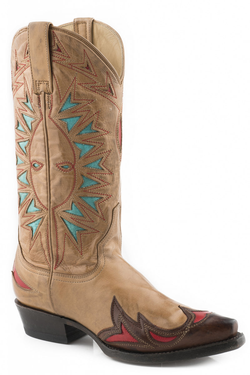 Stetson Ladies Penny Snip Toe 13" Shaft Leather Sole Boots