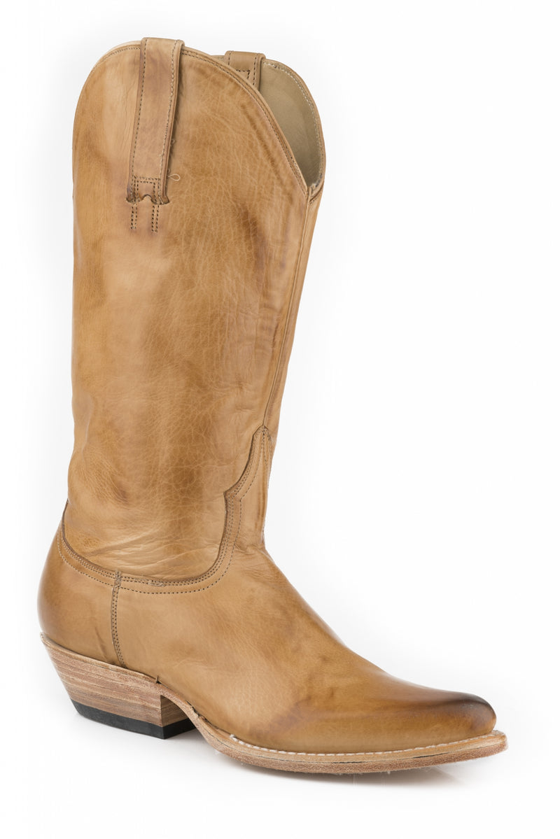 Stetson Ladies Darby Snip Toe 13" Shaft Leather Sole Boots