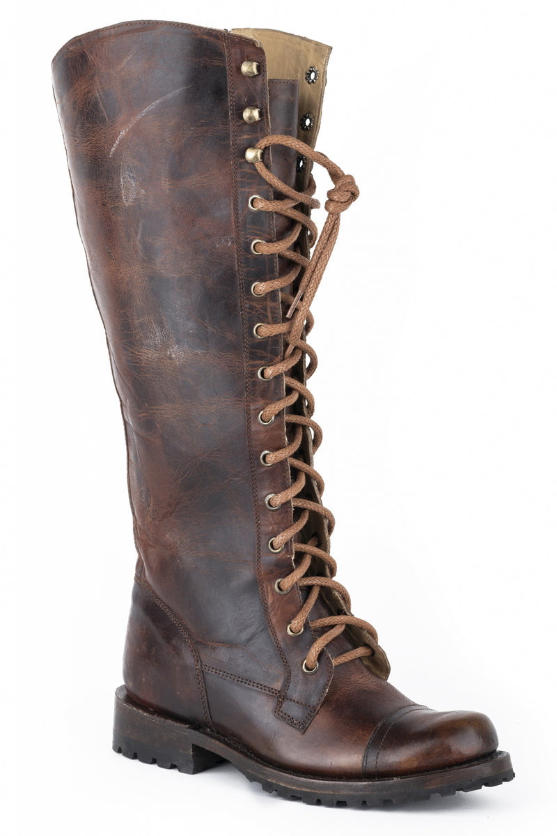 Stetson Ladies Winter 16" Shaft Lace Up Round Toe Boots