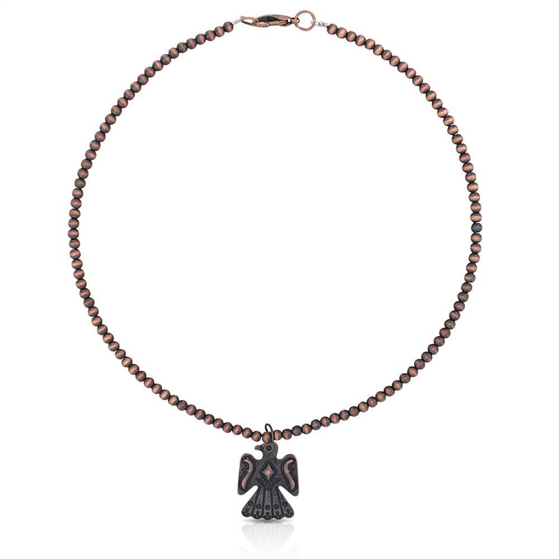 Montana Silversmiths Bronze Thunderbird Beaded Attitude Necklace