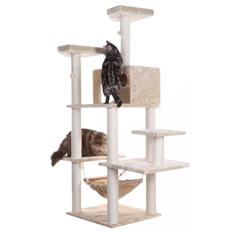 Armarkat Classic Real Wood Cat Tree 72in Beige