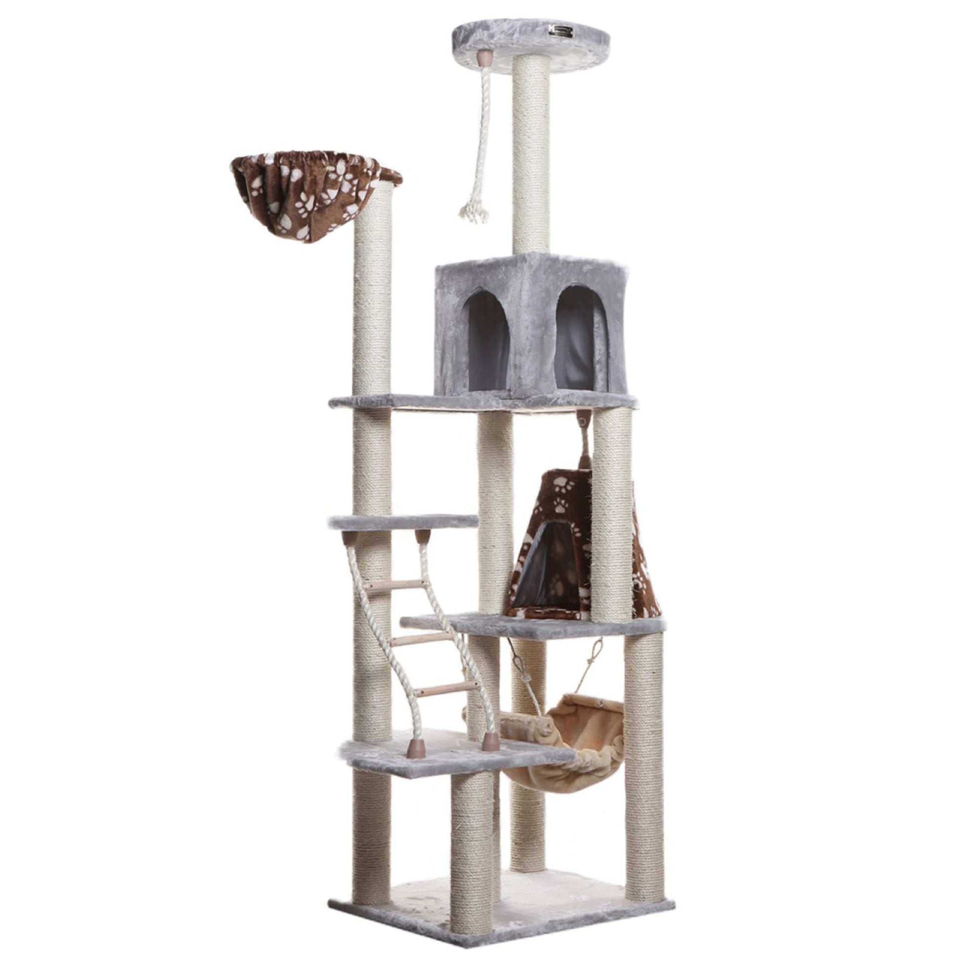 Armarkat Classic Real Wood Cat Tree 78in Gray