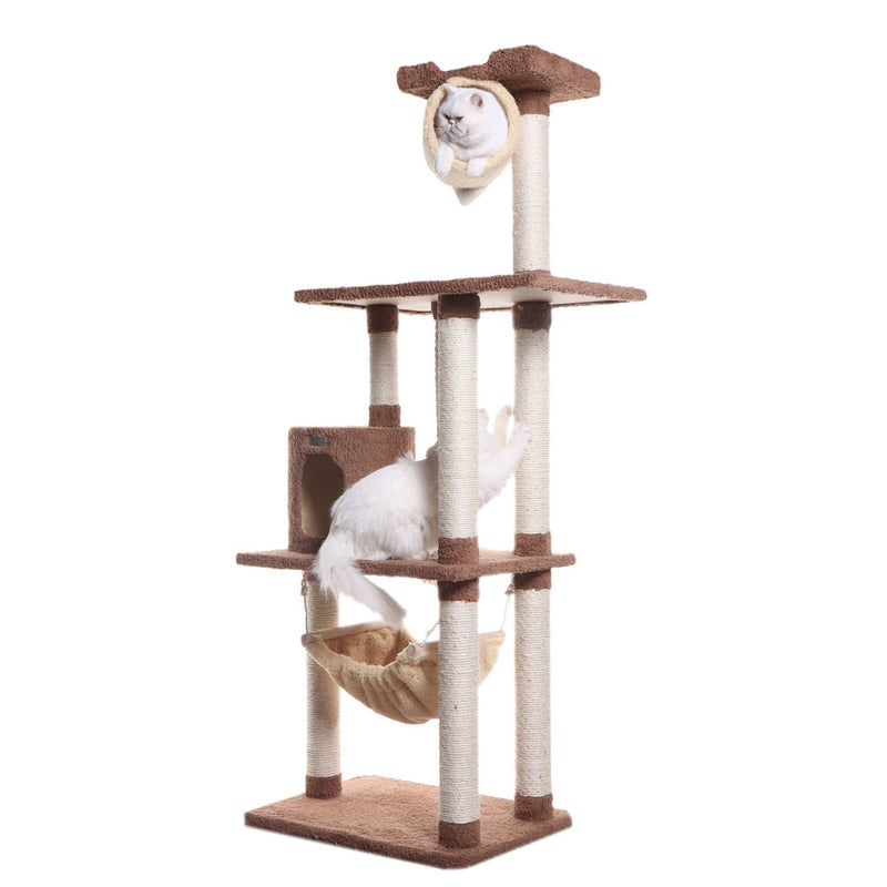 Armarkat Real Wood Cat Tree Model X7001 70in Tan