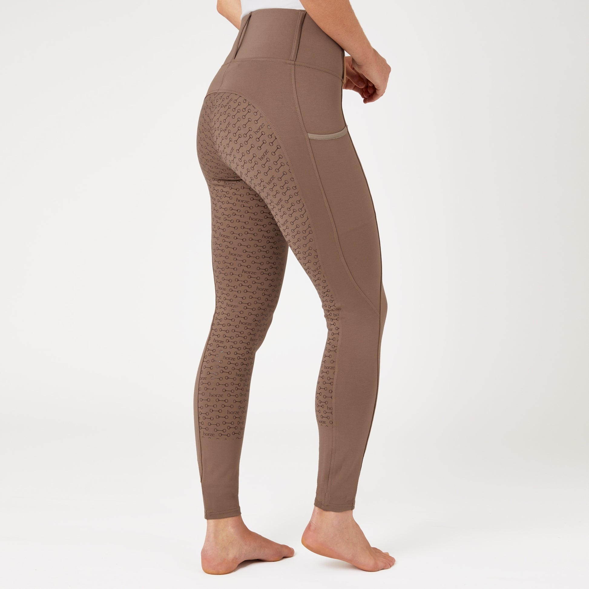 Horze Ladies Lucinda High-Waist Tights with Silicone Full Grip