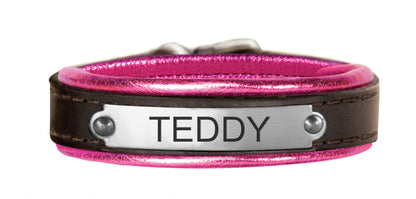 Perri's Personalized Metallic Padded Leather Bracelet