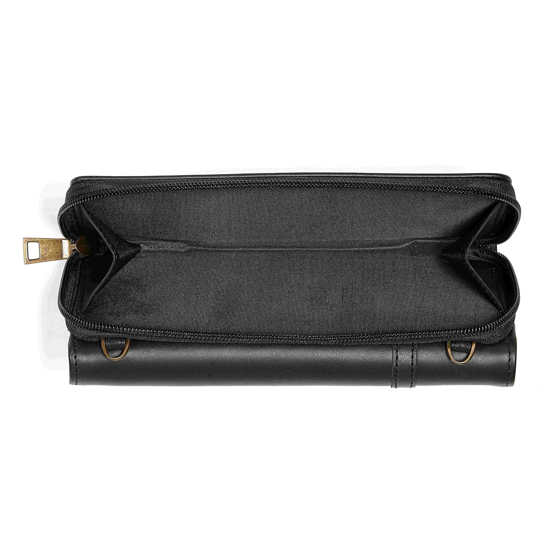 AWST Int'l Snaffle Bit Leather Cross Body Wallet