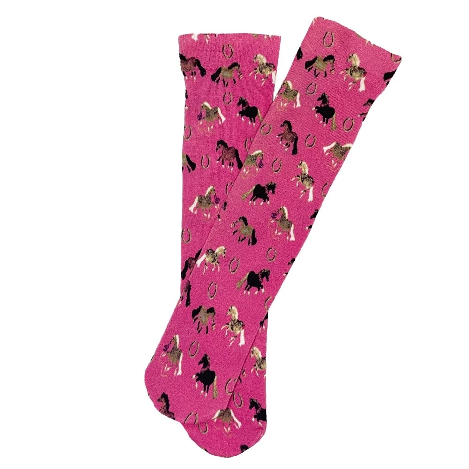 AWST Int'l Kids Lila Puff Ponies Socks
