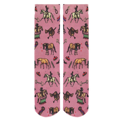 AWST Int'l Kids Lila Hunter Ponies Socks