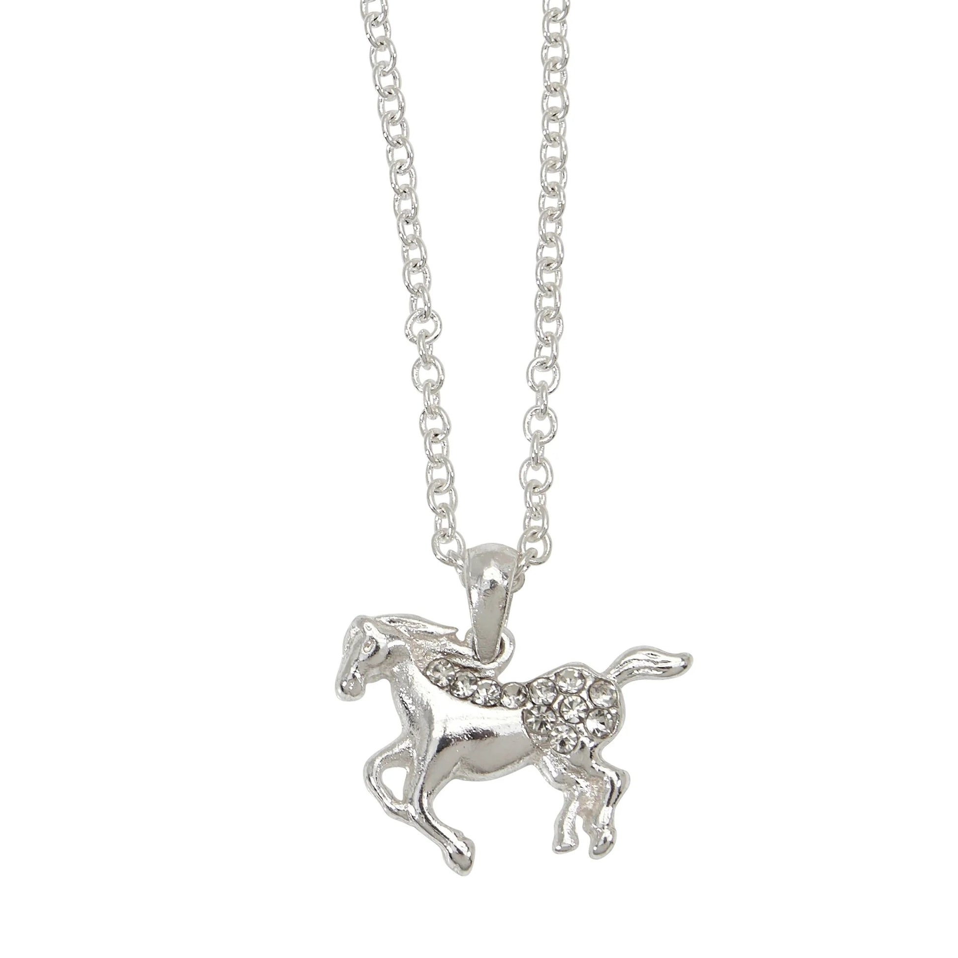 AWST Int'l Galloping Horse Necklace with Colorful Cowboy Hat Gift Box