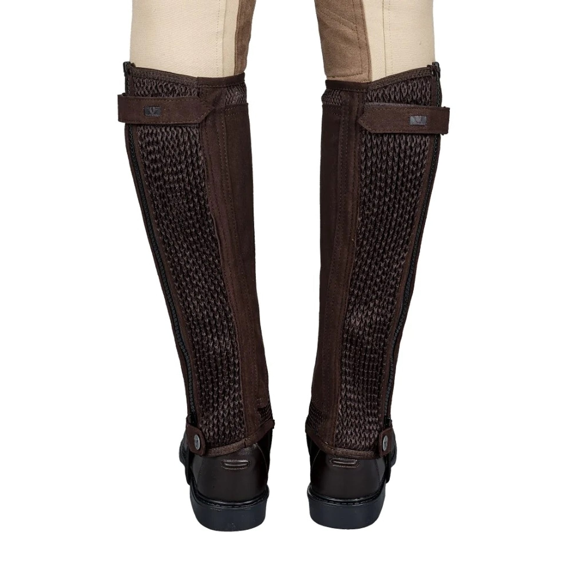 TuffRider Ladies Double Up Air Mesh Half Chap and Glove Set