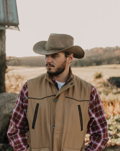 Outback Trading Ridge Leather Hat