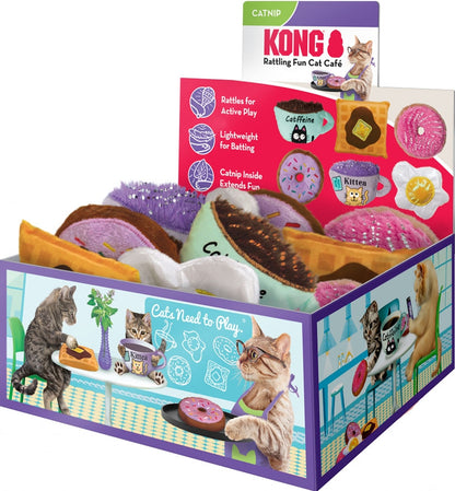 KONG Scrattles Rattlin Fun Cat Cafe PDQ