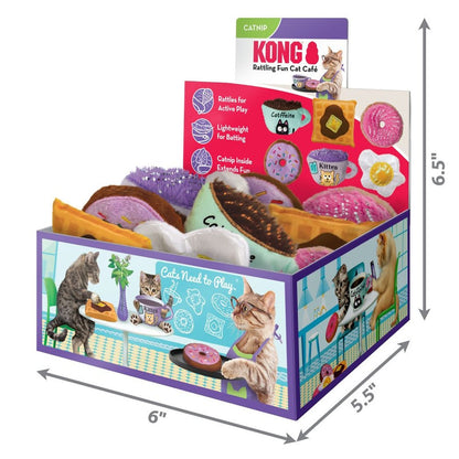 KONG Scrattles Rattlin Fun Cat Cafe PDQ