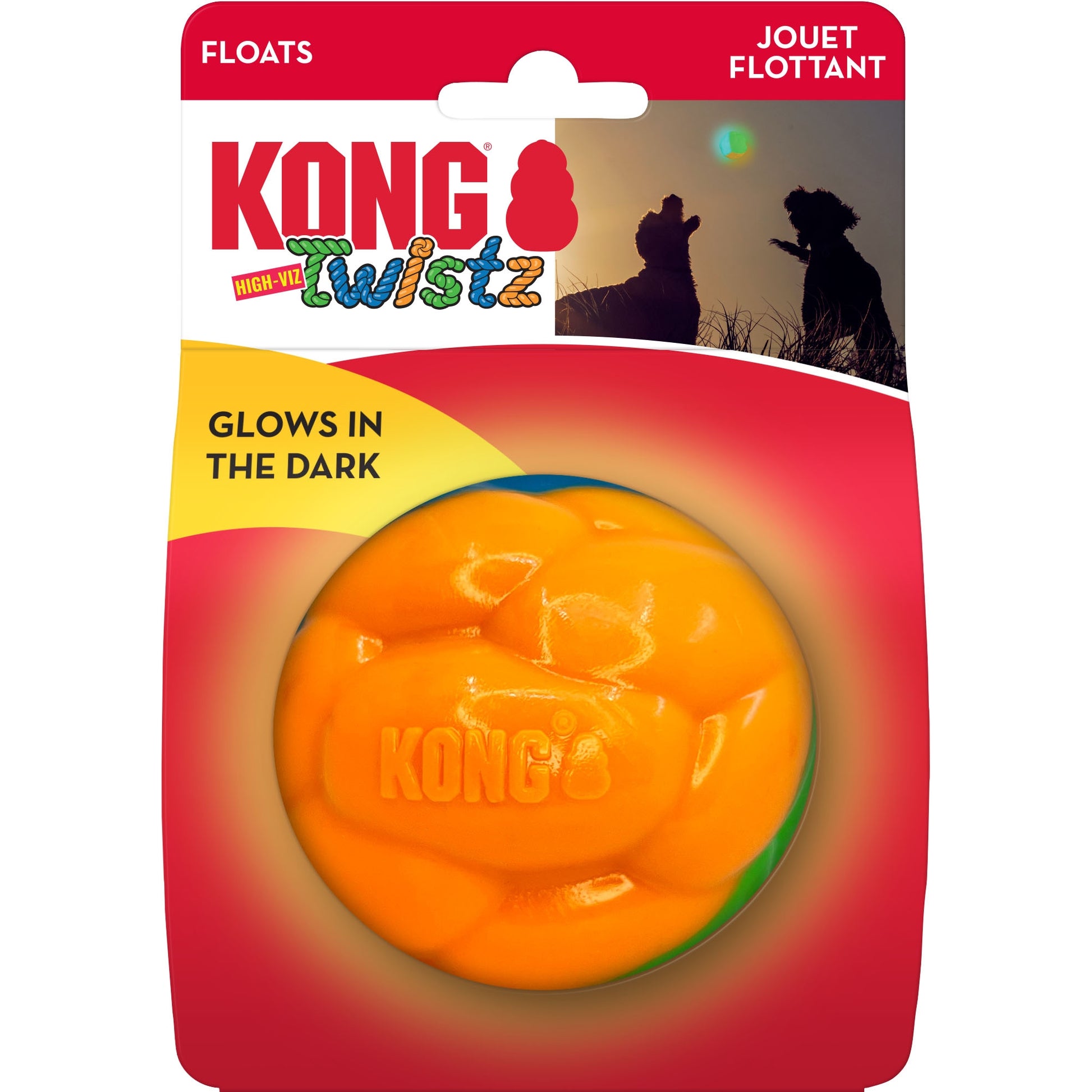 KONG Twistz High-Viz Ball