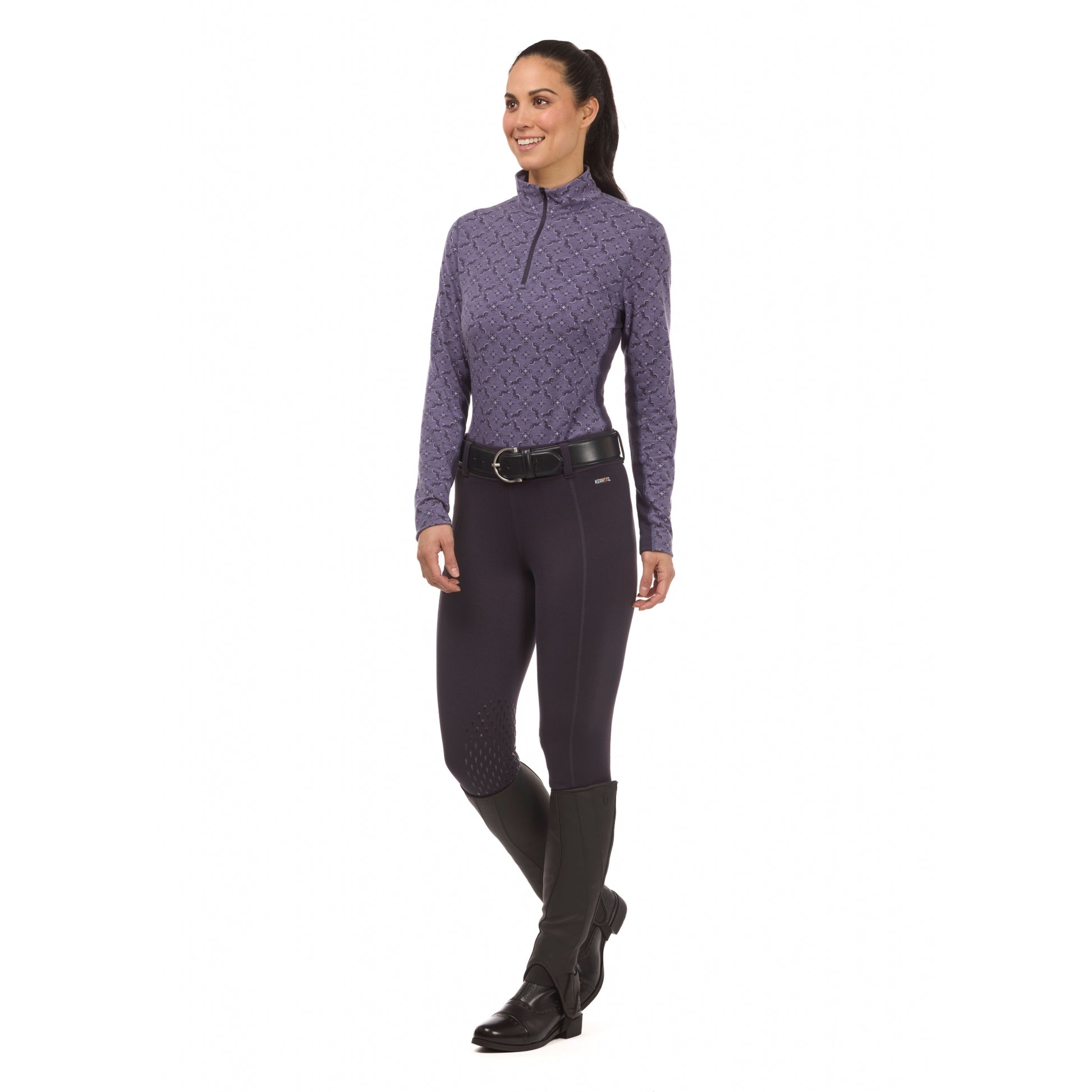 Kerrits Stable Temp Wool Qrt Zip Top