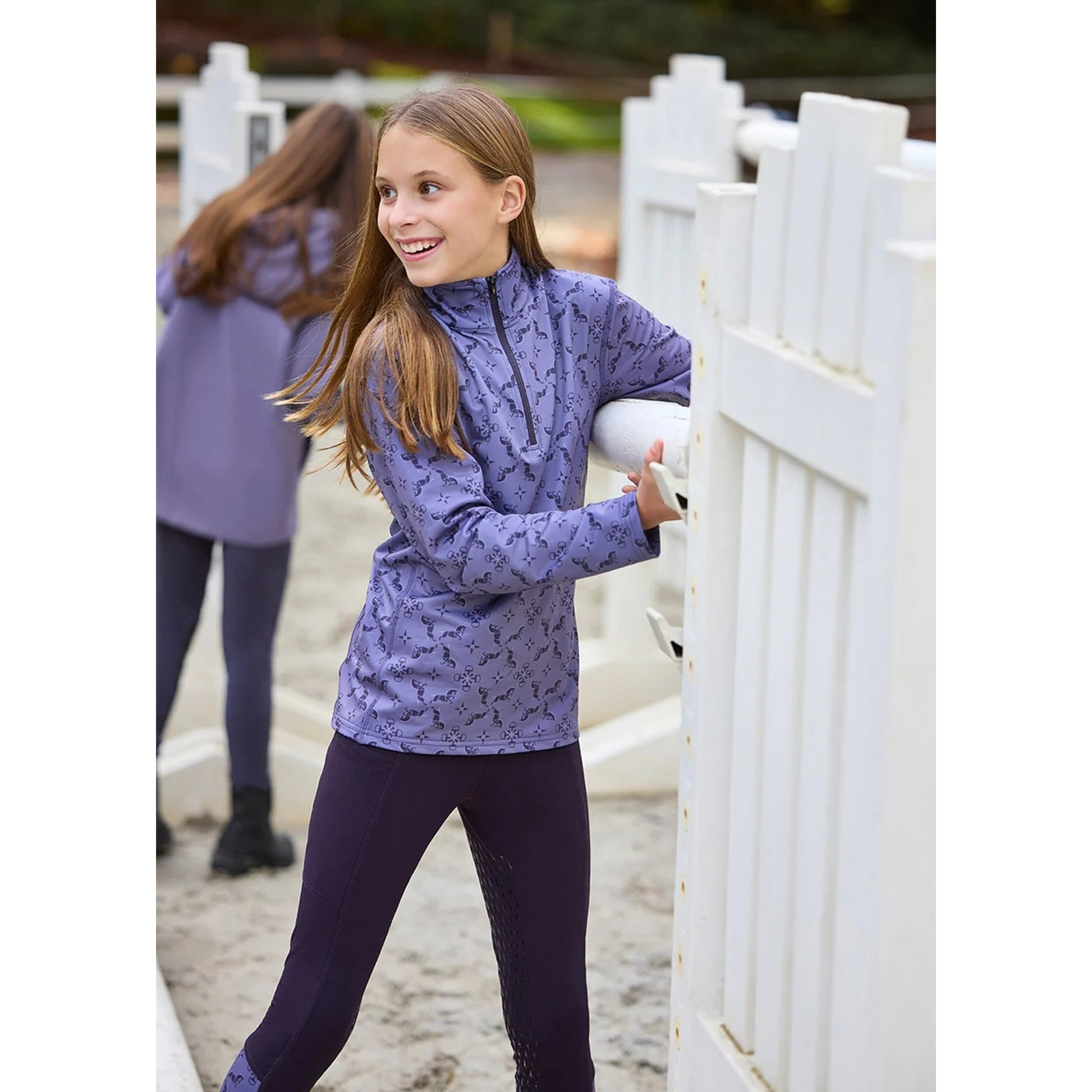 Kerrits Kids 1st Q Zip Flc Tech Top