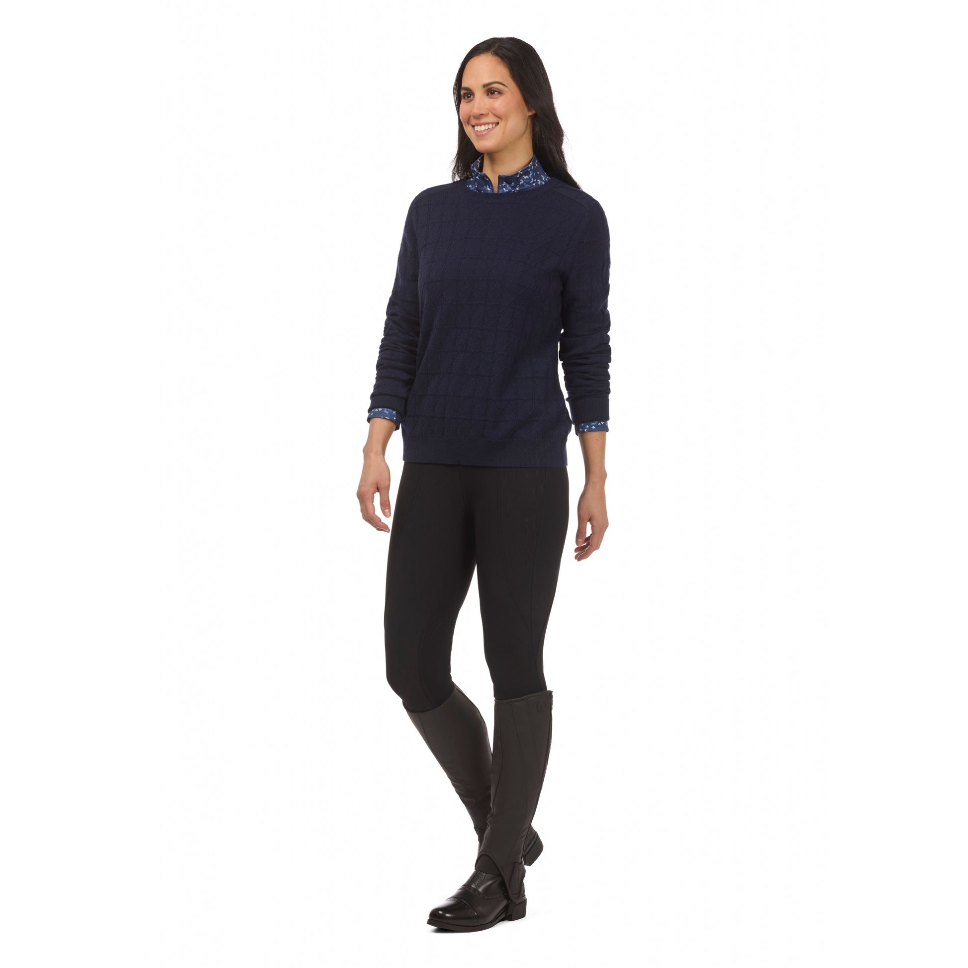 Kerrits Bit Of Diamond Crew Neck Sweater