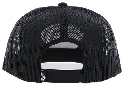 Hooey Cavvy 5-Panel Trucker Hat with Patch Black