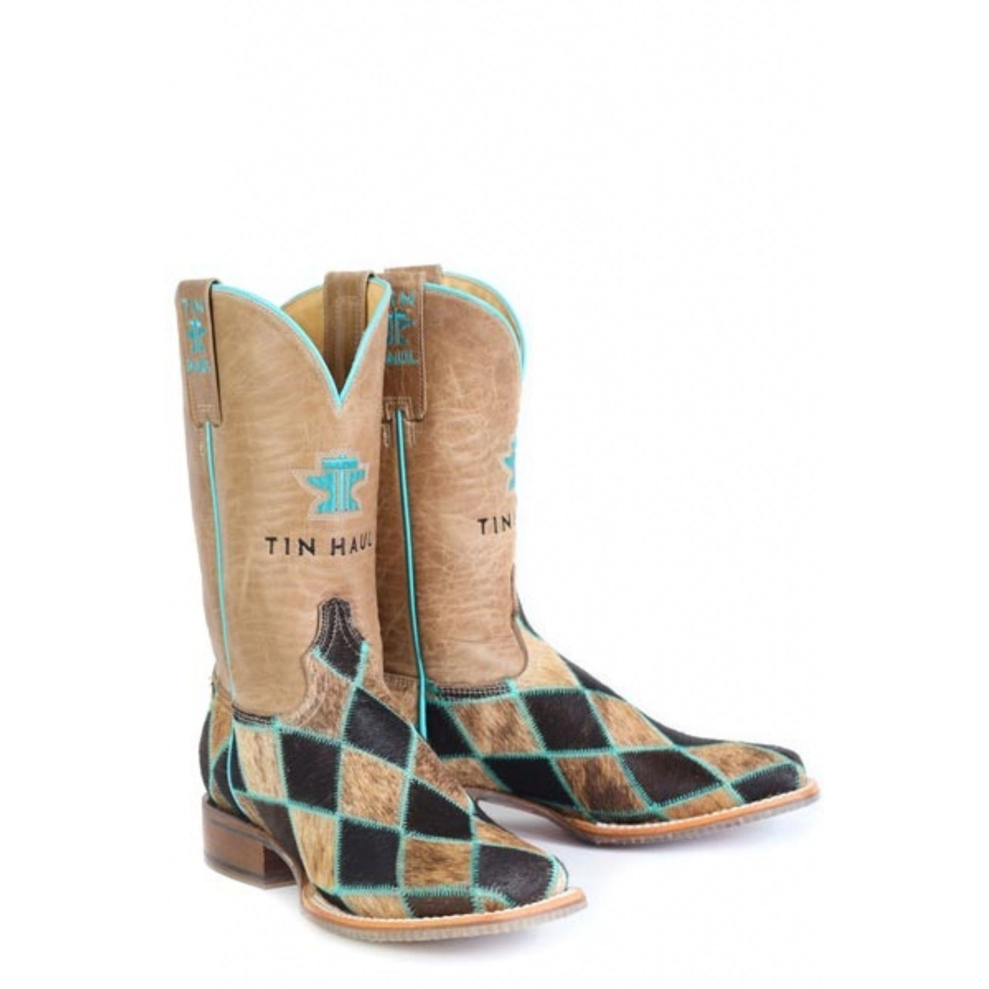 Tin Haul Ladies Pet Met Square Toe Boots